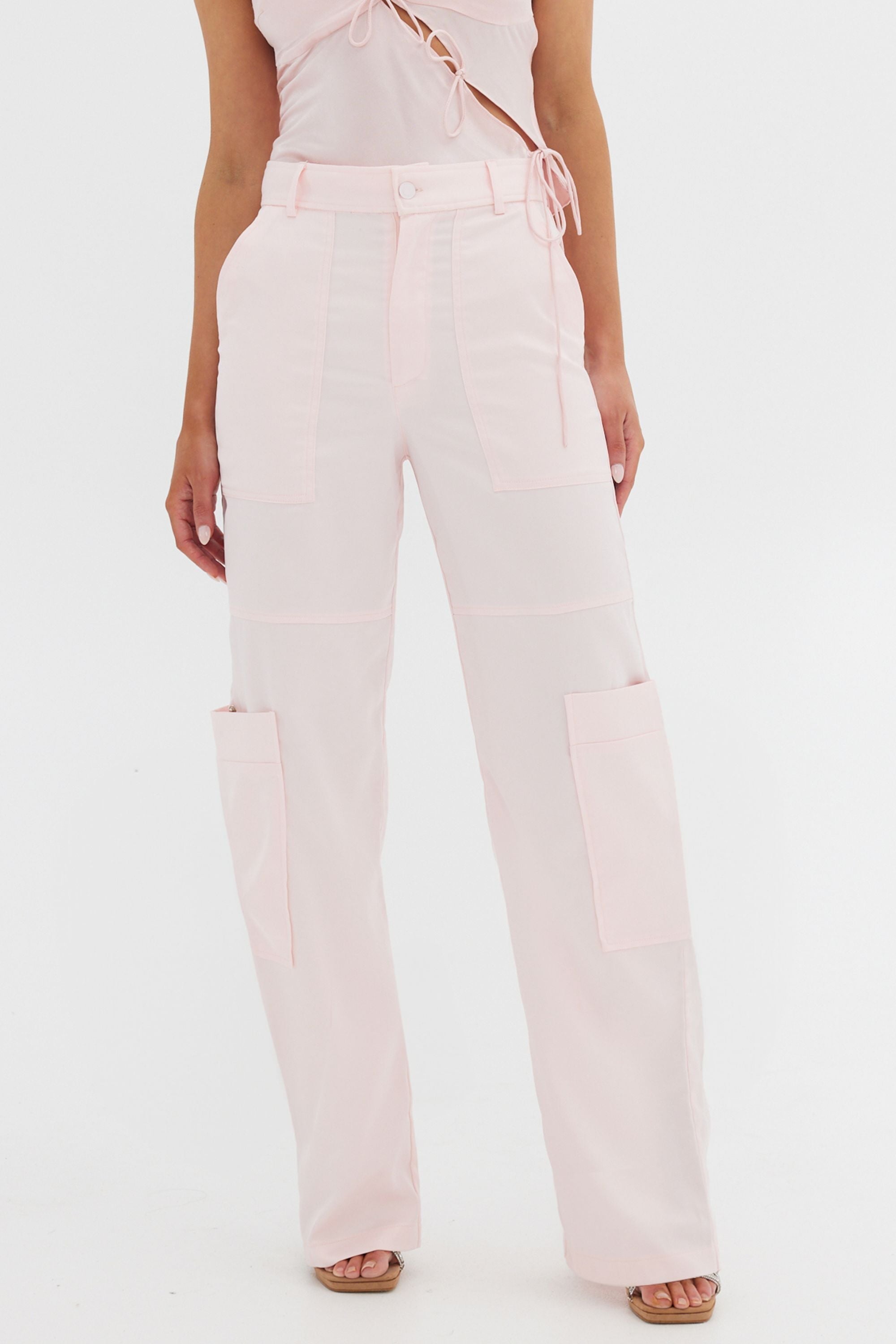 Lara Cargo Pant - Pink Bubish 