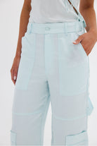 Lara Cargo Pant - Pale blue Bubish 