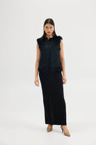 Audrey Vest - Black Vest Bubish Luxe 