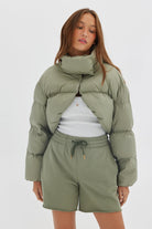 Bolero Puffer - Sage Coats & Jackets Toast Society 