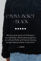 Emma Jacket - Black Medium Jacket Bubish Luxe 