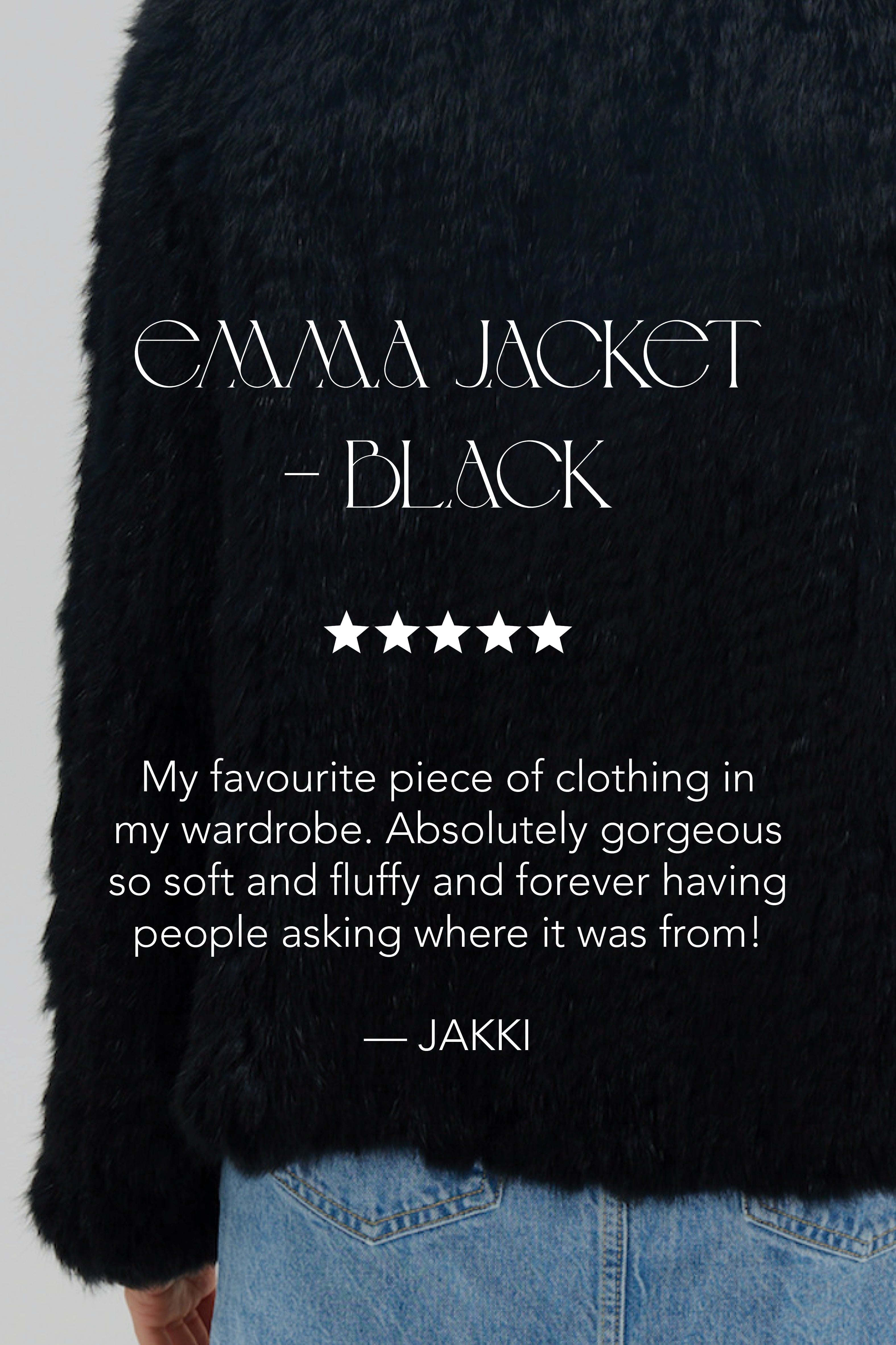 bubish Emma Fur Jacket Black JACKET