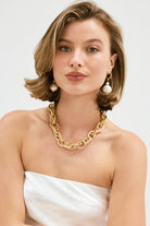 Ellie Necklace - Gold Necklace Bubish 