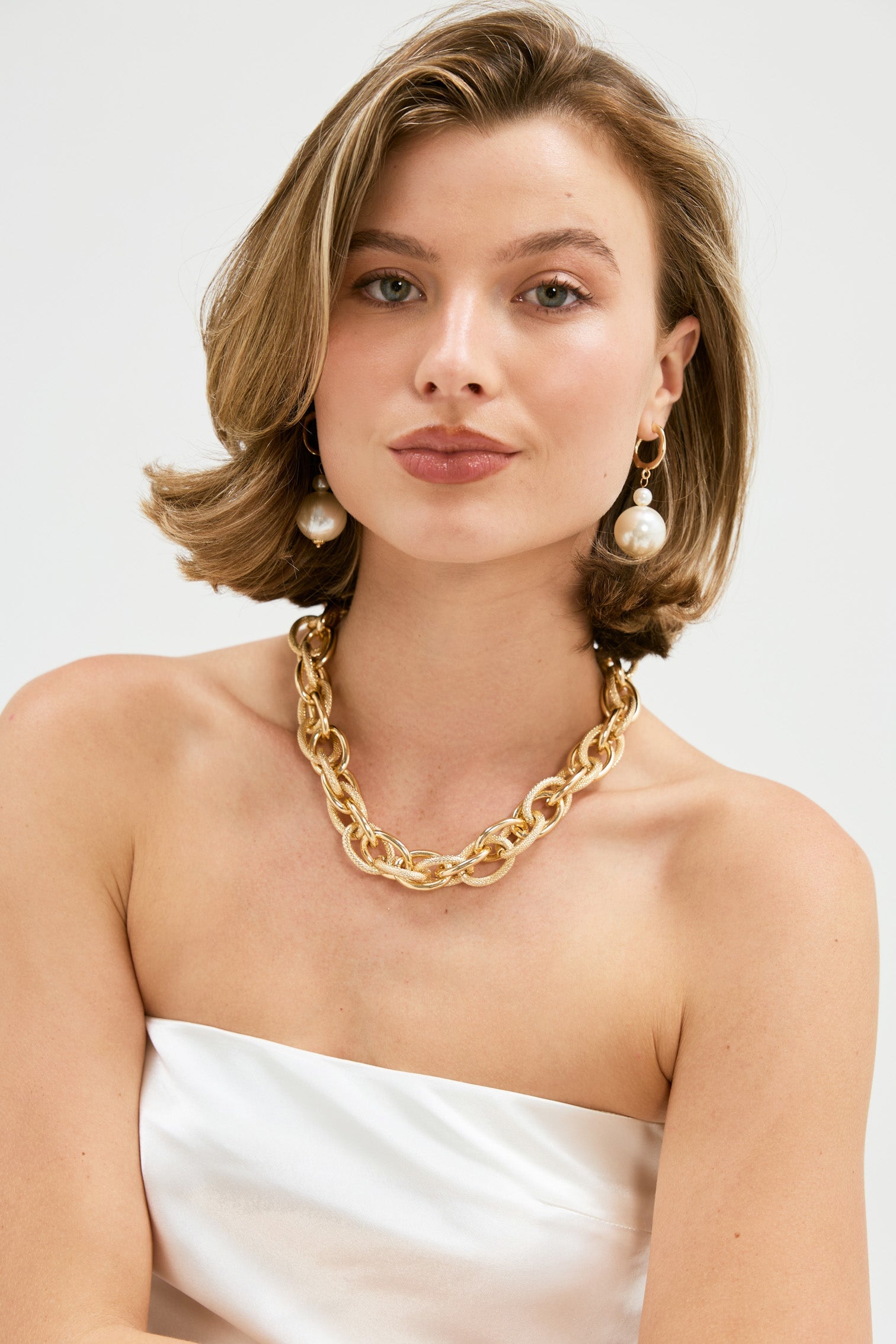 Ellie Necklace - Gold Necklace Bubish 