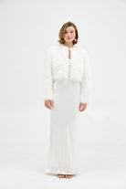 Faux Manhattan Crop Jacket - Pure White JACKET Bubish 