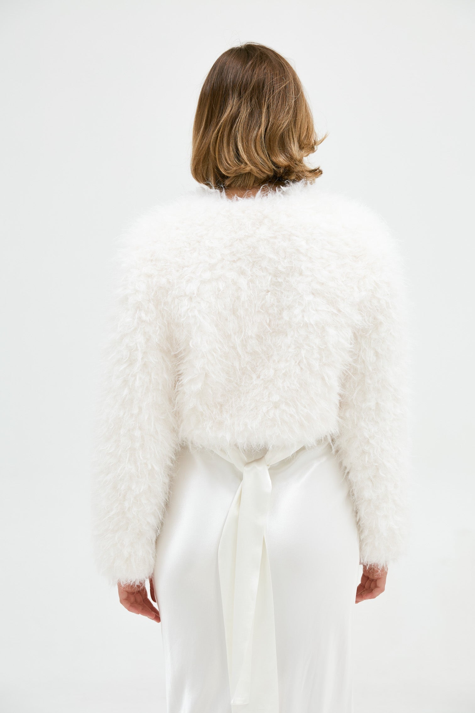 Faux Manhattan Crop Jacket - Pure White JACKET Bubish 