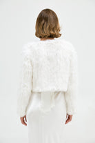 Lola Crop Jacket - White Cropped Jacket Bubish Luxe 