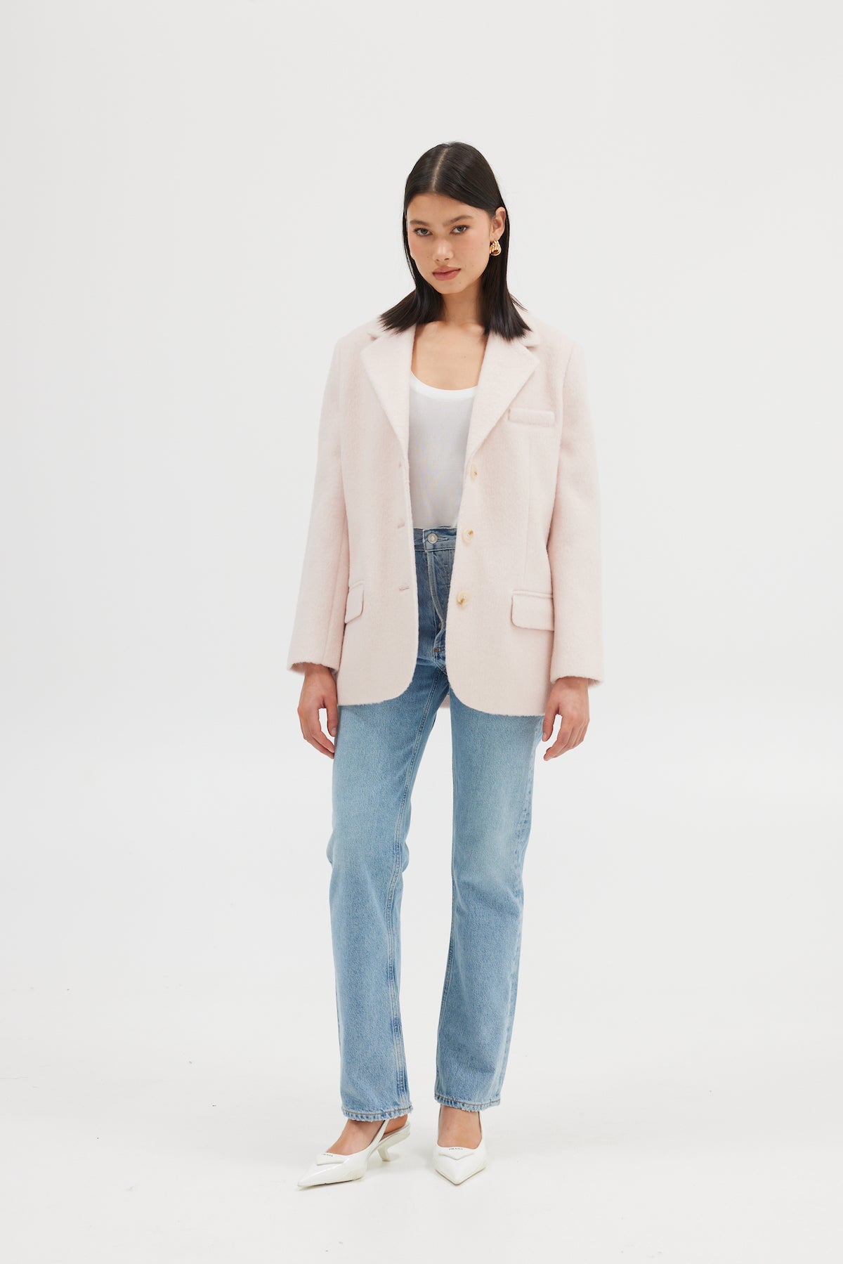 Harper Blazer - Blush Pink JACKET Bubish Luxe 