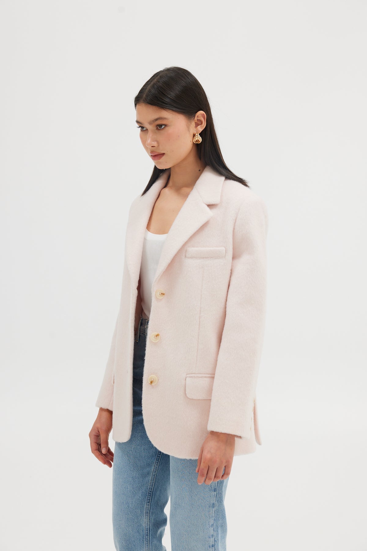 Harper Blazer - Blush Pink JACKET Bubish Luxe 