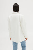 Mimi Rosette Blazer - White JACKET Bubish Luxe 