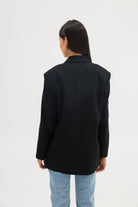 Mimi Rosette Blazer - Black JACKET Bubish Luxe 