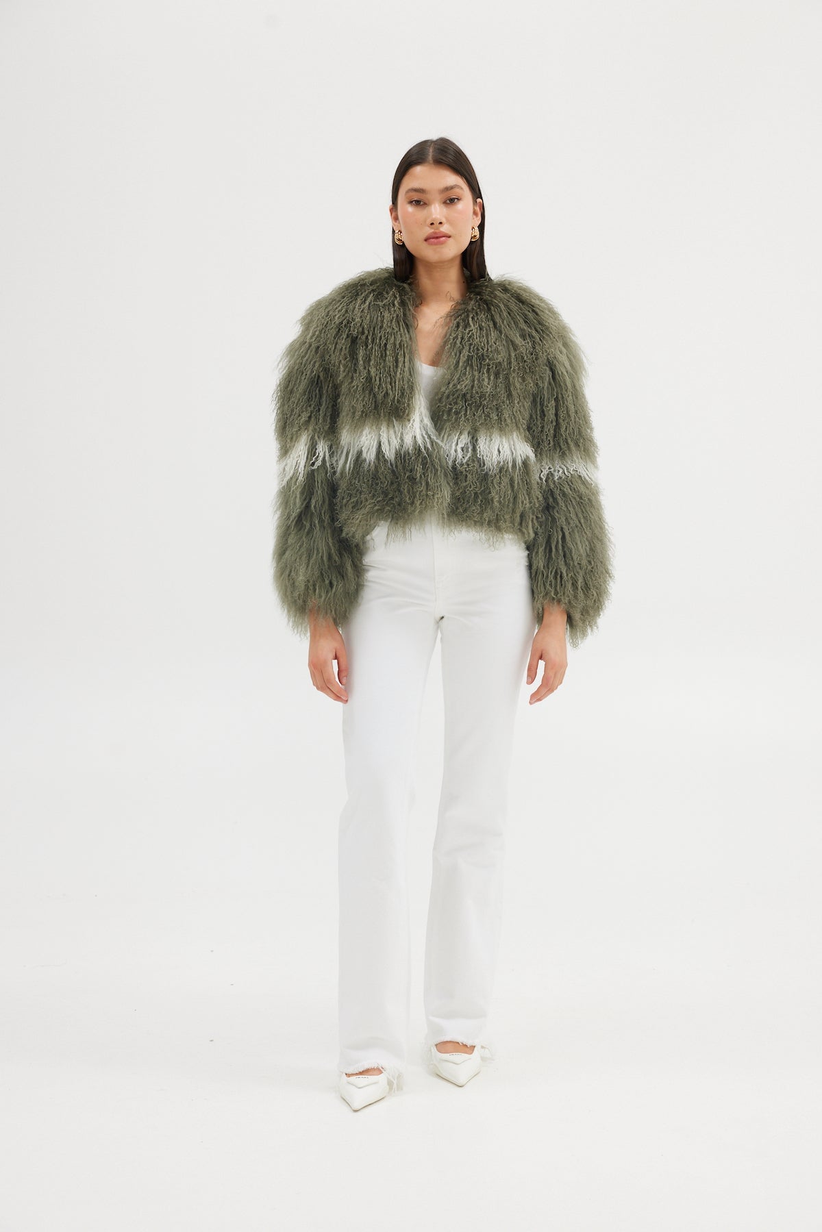 Georgina Jacket - Green/Ivory JACKET Bubish Luxe 