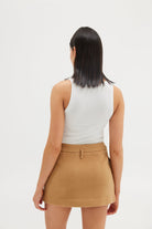 Mara Mini Skirt - Walnut JACKET Bubish Luxe 