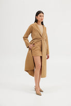 Mara Wool Coat - Walnut JACKET Bubish Luxe 