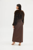 Manhattan Crop Jacket - Chocolate JACKET Bubish Luxe 