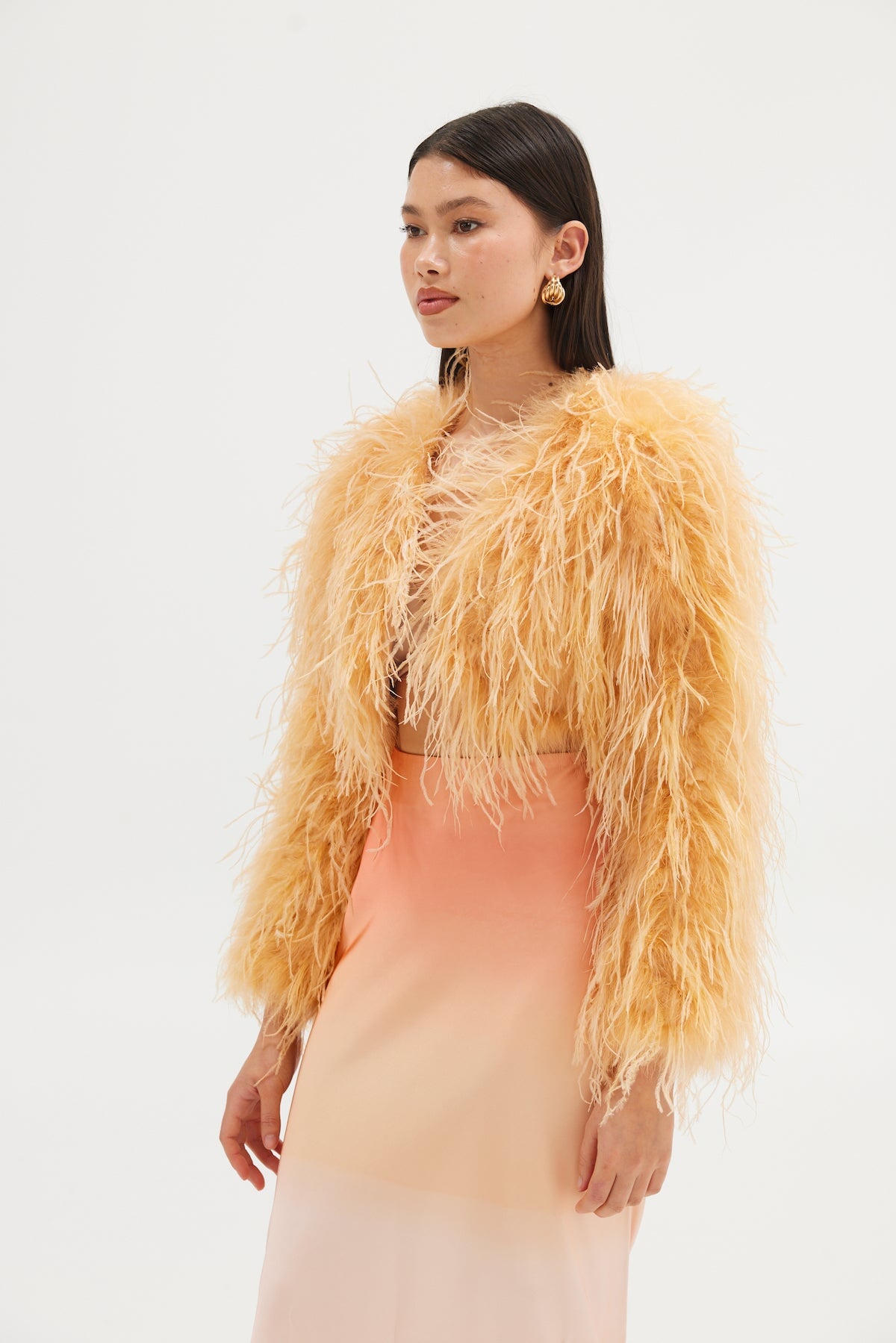 Sara Bolero Jacket - Tangerine JACKET Bubish Luxe 