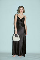 Savannah Rosette Gown - Black Bubish 