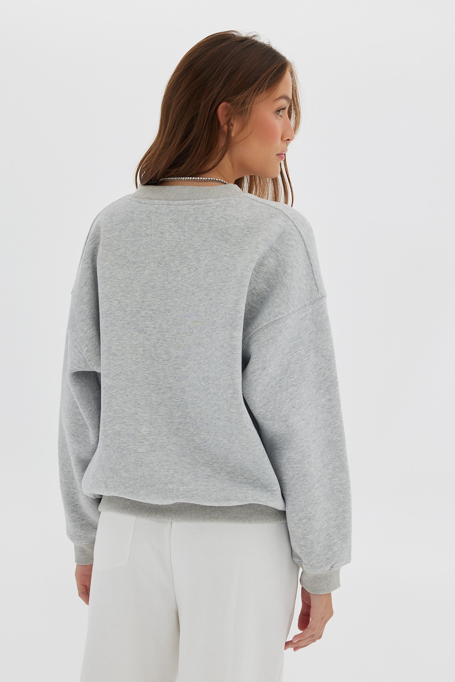 Crew Jumper - Grey Marle Jumper Toast Society 