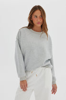 Crew Jumper - Grey Marle Jumper Toast Society 