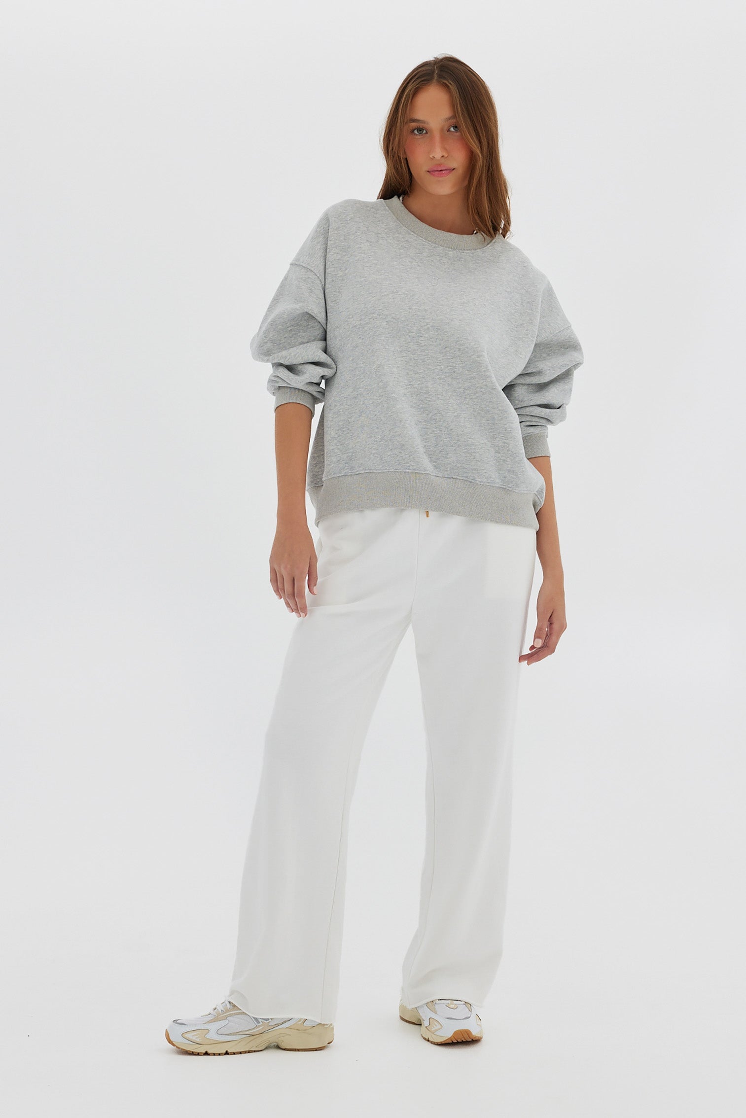 Crew Jumper - Grey Marle Jumper Toast Society 