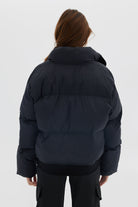 Curved Front Puffer - Black Coats & Jackets Toast Society 