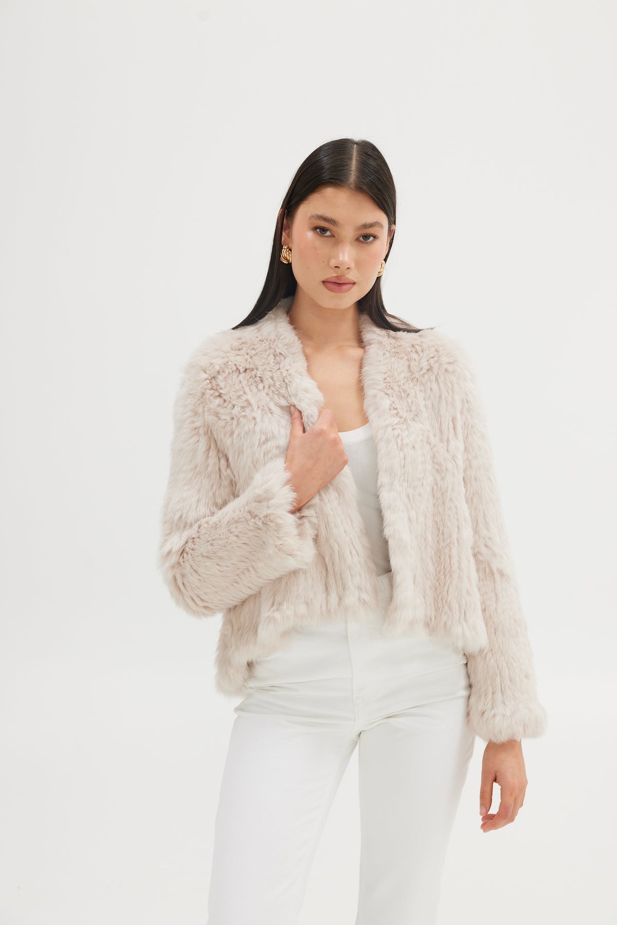 Emma Jacket - Stone Medium Jacket Bubish Luxe 