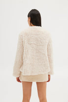 Faux Emma Jacket - Oatmeal Medium Jacket Bubish Luxe 