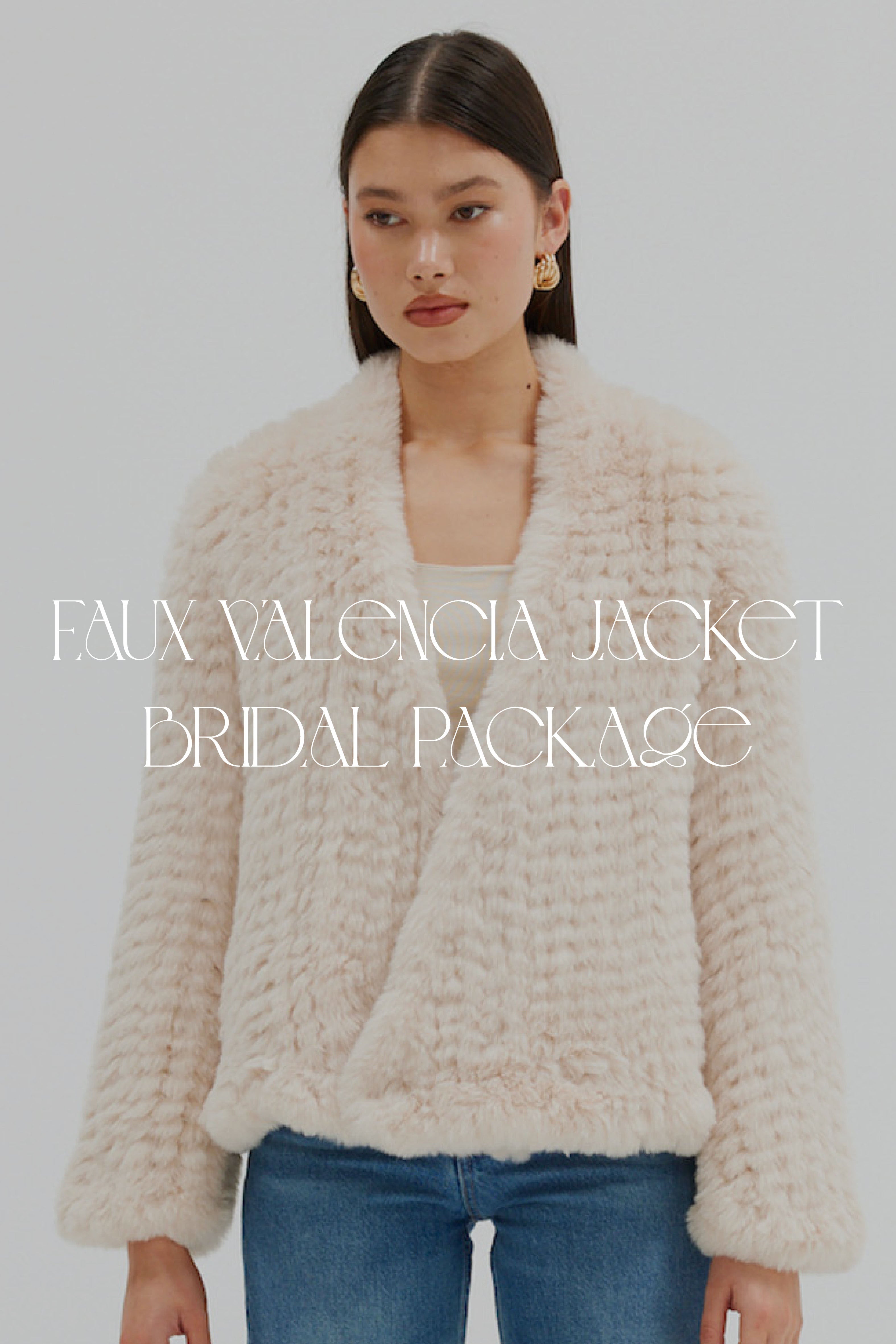 Faux Valencia Bridal Package - 3 x Jackets + 1 complimentary Bubish 