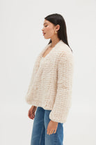 Faux Valencia Jacket - Oatmeal Jacket Bubish Luxe 