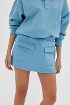 Jersey Skirt - Blue Mini Skirt Toast Society 