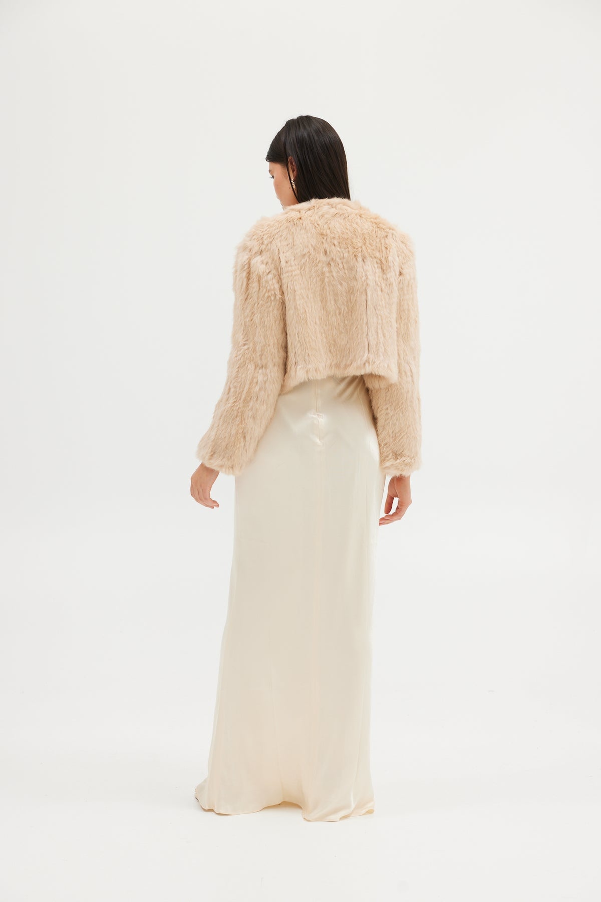 Lola Crop Jacket - Champagne Cropped Jacket Bubish Luxe 