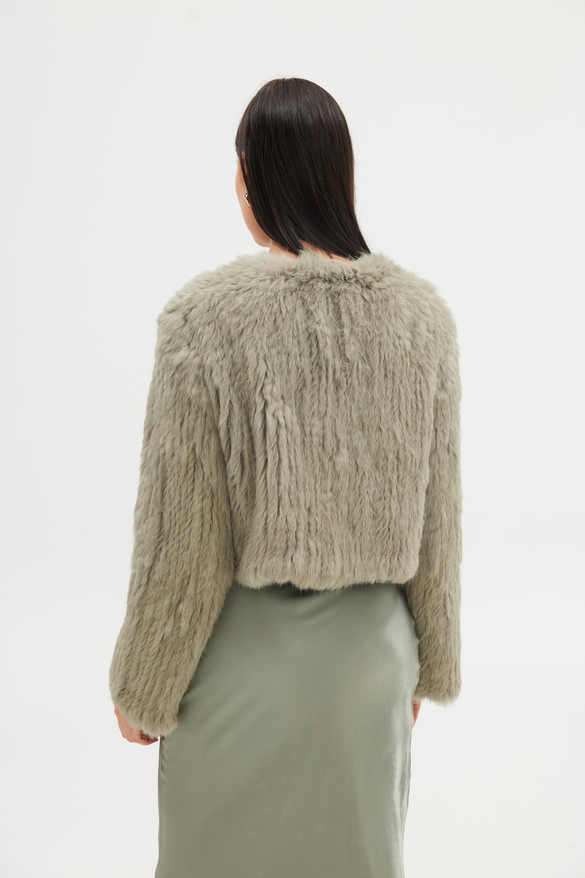 Lola Crop Jacket - Sage Cropped Jacket Bubish Luxe 