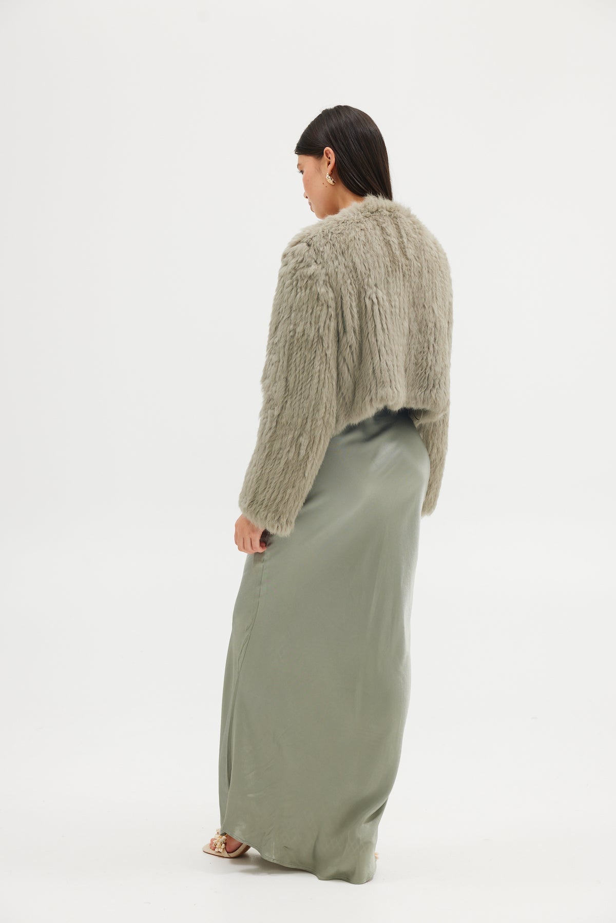 Lola Crop Jacket - Sage Cropped Jacket Bubish Luxe 