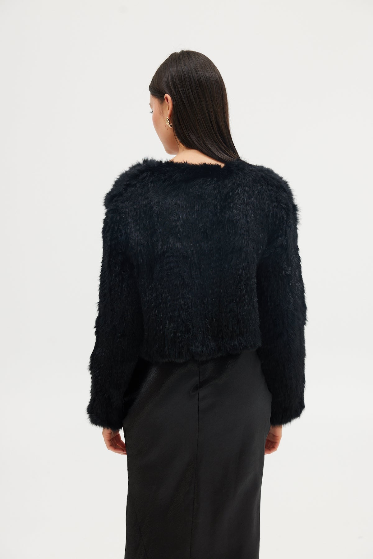 Lola Crop Jacket - Black Cropped Jacket Bubish Luxe 