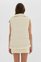 Shearling Vest - Ivory Vest Toast Society 