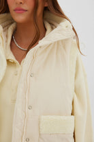 Shearling Vest - Ivory Vest Toast Society 