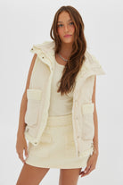 Shearling Vest - Ivory Vest Toast Society 