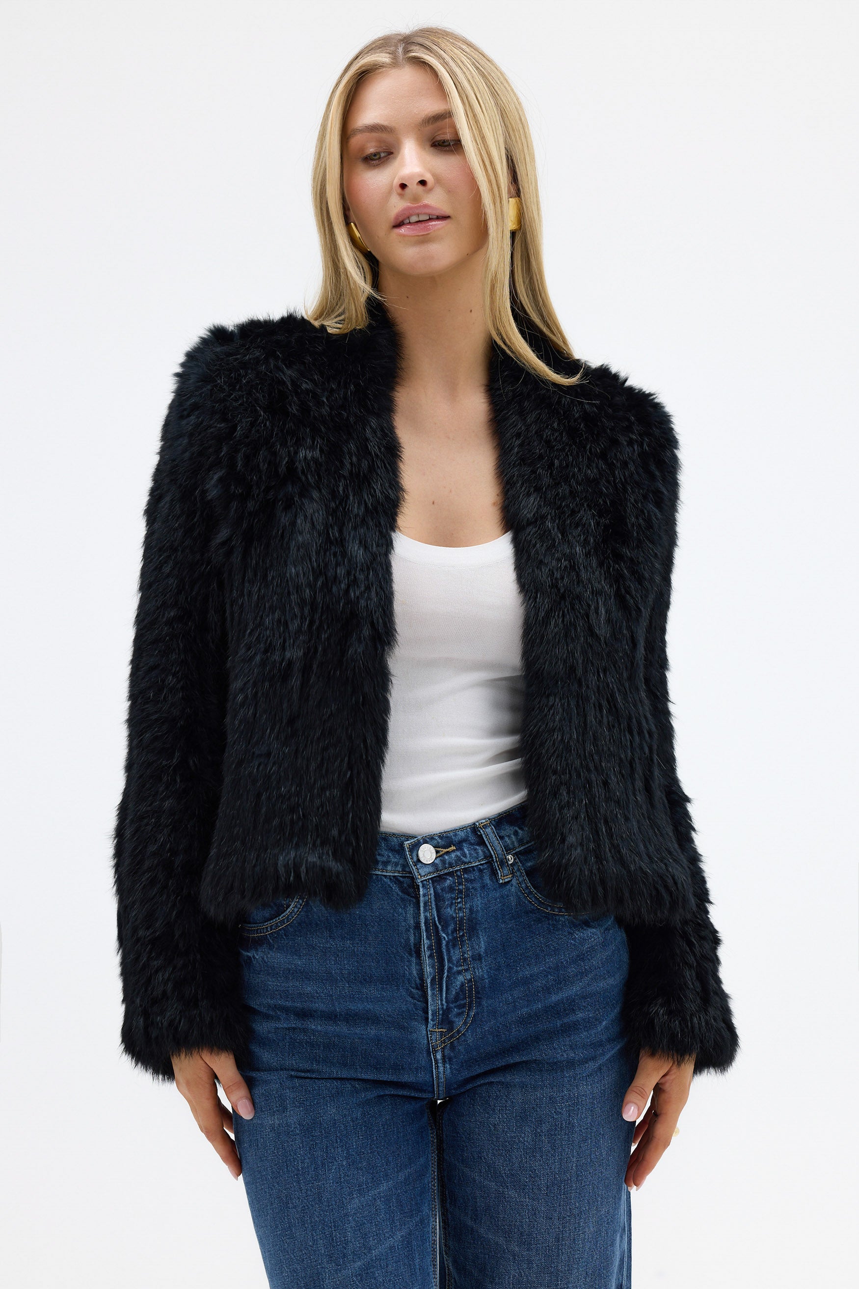 bubish Emma Fur Jacket Black JACKET