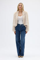 bubish Emma Fur Jacket Oatmeal JACKET