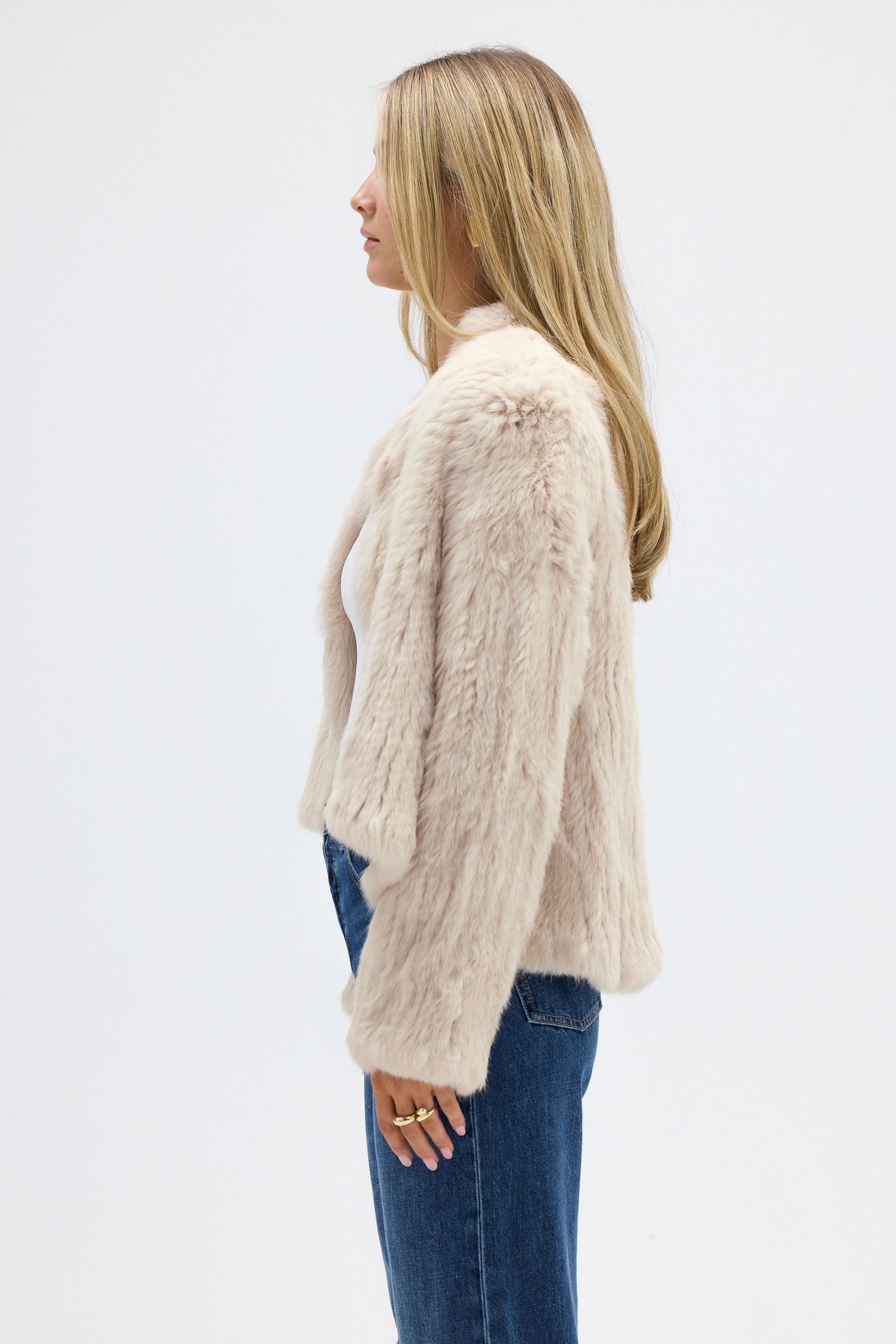 bubish Emma Fur Jacket Oatmeal JACKET