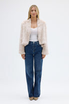 bubish Emma Fur Jacket Stone JACKET