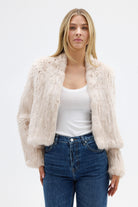 bubish Emma Fur Jacket Stone JACKET