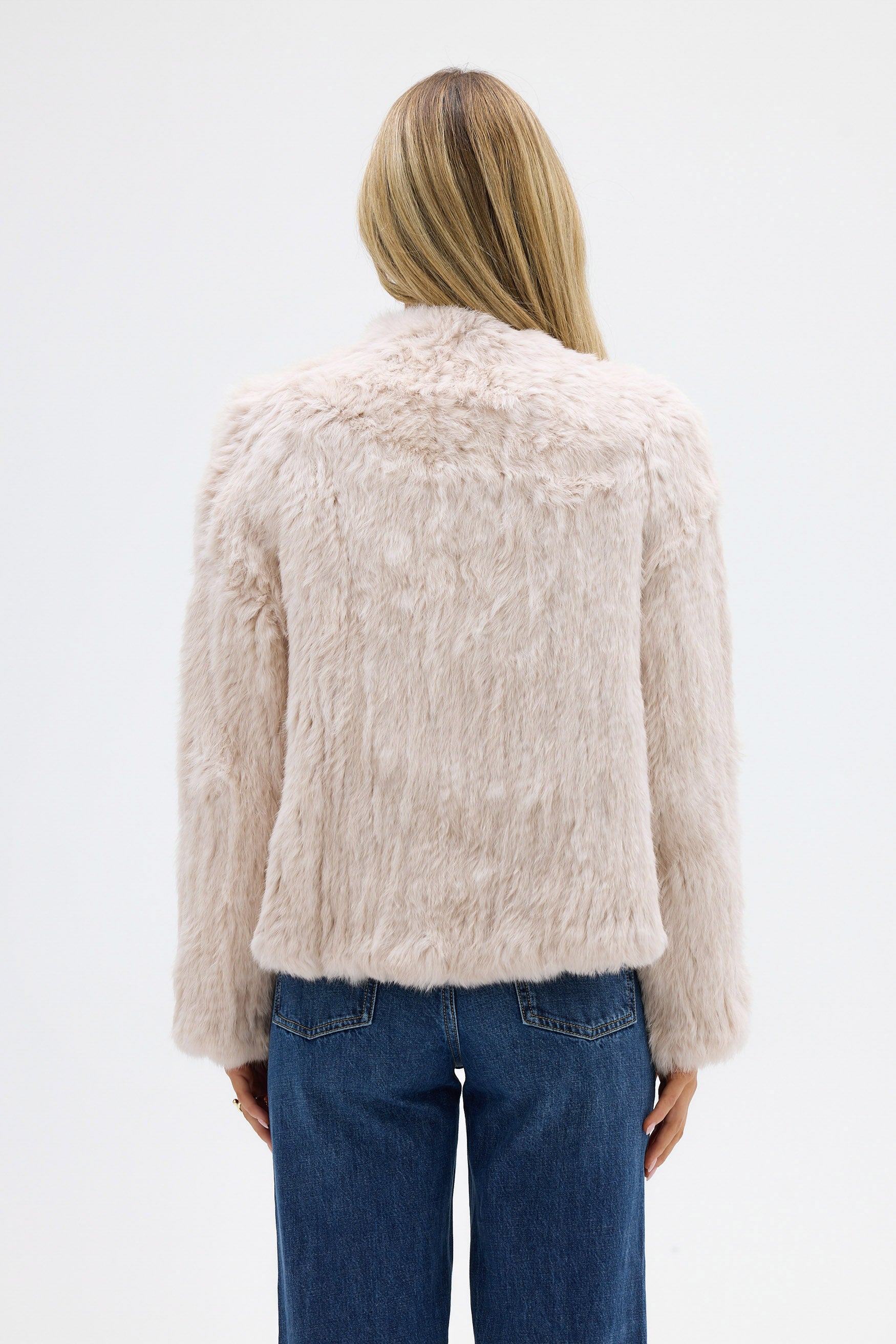 bubish Emma Fur Jacket Stone JACKET