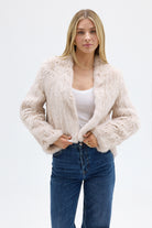 bubish Emma Fur Jacket Stone JACKET