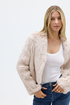 bubish Emma Fur Jacket Stone JACKET