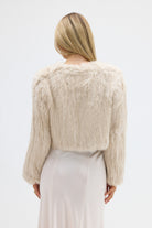 bubish Lola Crop Fur Jacket Oatmeal JACKET