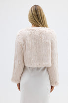 bubish Lola Crop Fur Jacket Stone JACKET