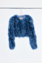 bubish Manhattan Crop Feather Jacket Denim JACKET