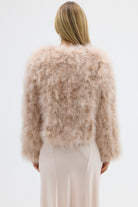 bubish Scarlett Feather Jacket Creme Brulee JACKET