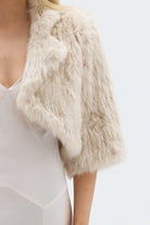 bubish Susie Fur Bolero Oatmeal JACKET